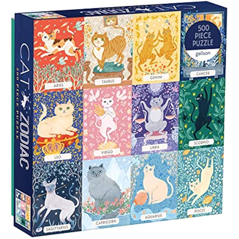 Galison Cat Zodiac 500 Piece Puzzle Review - A Puzzle Lover's Delight