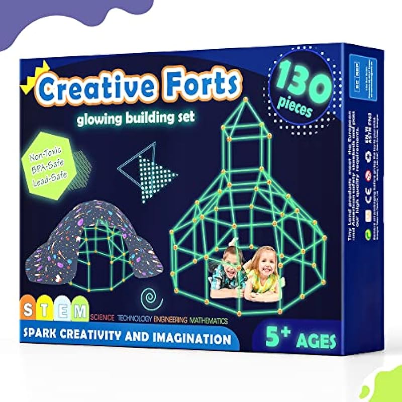 130 Pcs Glow in The Dark Fort Building Kit Review: A Creative Play Experience