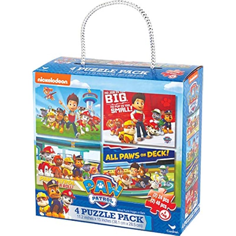 Cardinal Industries Paw Patrol 4-Pack of Puzzles: A Detailed Review