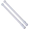 ZipGlo 2pcs White Tension Rods Review - Style and Function Without Drilling