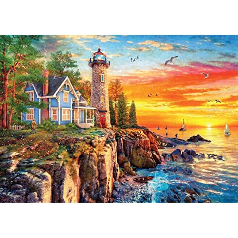 Buffalo Games Rocky Cliff Lighthouse Puzzle Review