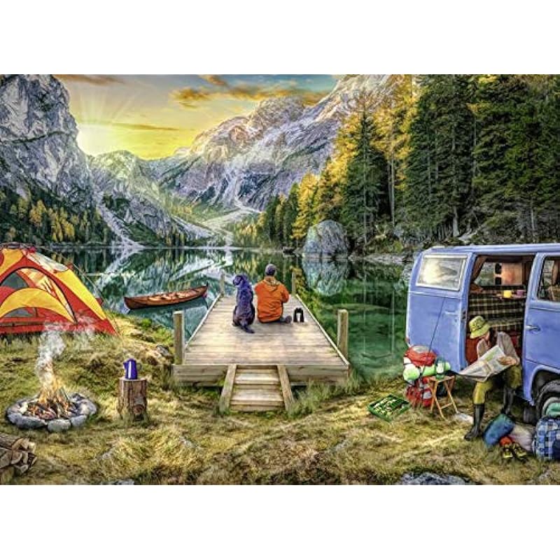 Ravensburger 82057 Great Outdoors Puzzle Review: A Calm Campsite Adventure