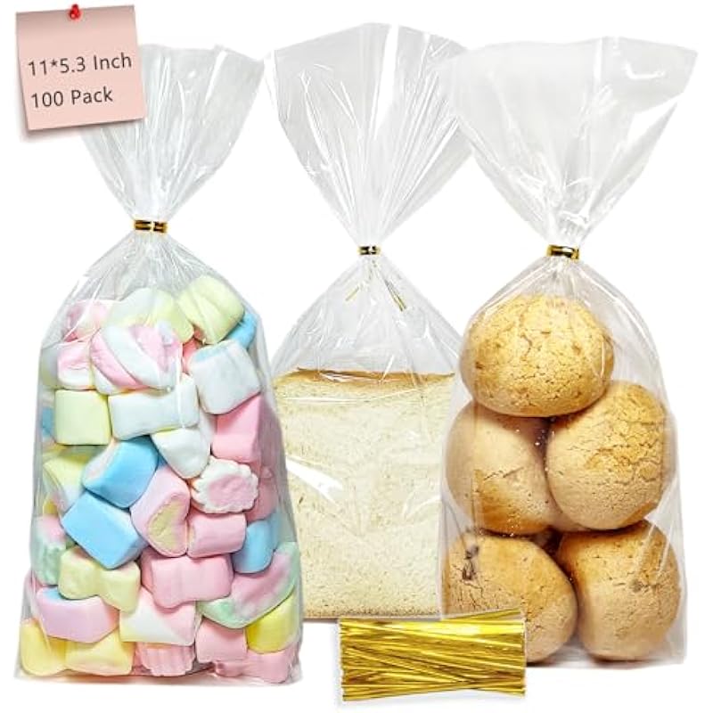 Elevate Your Treat Game with QOIUSO 100pcs Cellophane Treat Bags