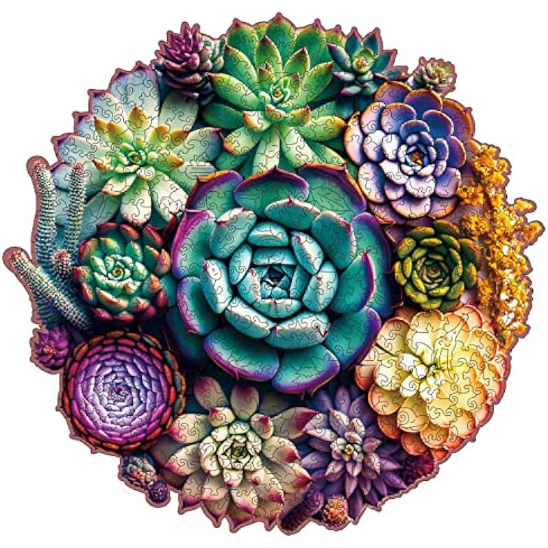 Mys Aurora Wooden Jigsaw Puzzle Review - Mandala Succulent Plants