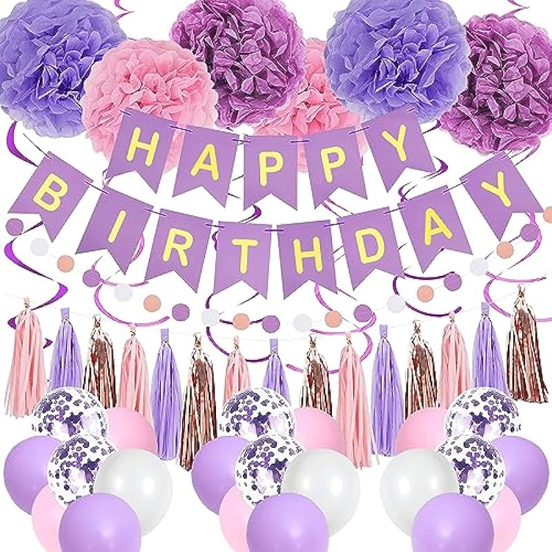 Pugkloy Purple Pink Birthday Party Decorations: A Comprehensive Review