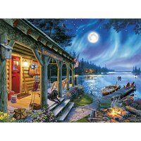 Buffalo Games - Darrell Bush - Moonlight Lodge Puzzle Review