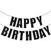 Black Happy Birthday Banner Review: Stylish and Eco-Friendly Party Decor