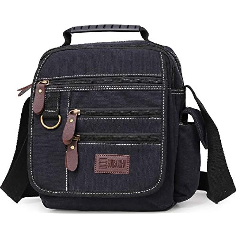 Sunsomen Men's Canvas Shoulder Bag Review - Stylish and Functional