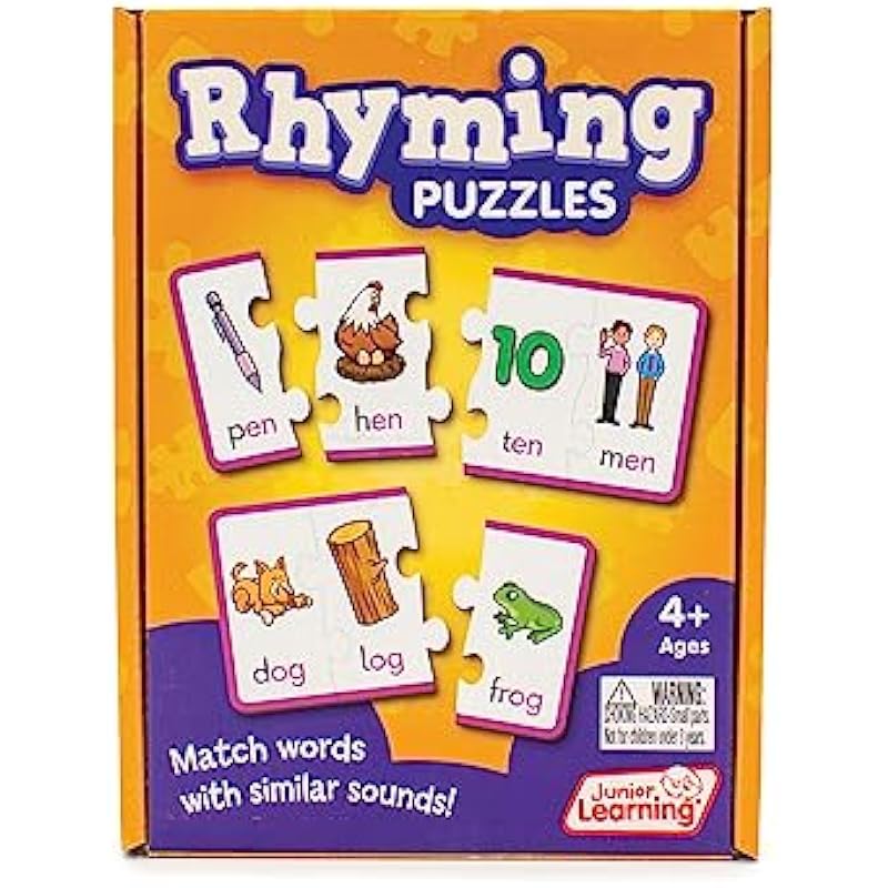 Junior Learning JL656 Rhyming Puzzles Review: A Fun Educational Tool for Kids