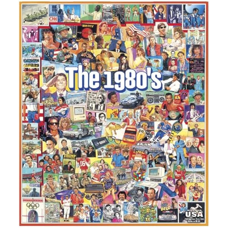 White Mountain Puzzles The Eighties - 1000 Piece Jigsaw Puzzle Review