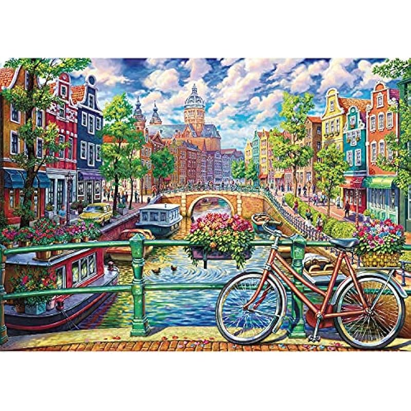 Jigsaw Puzzles 1000 Pieces Review: Amsterdam Canal by Runlycan