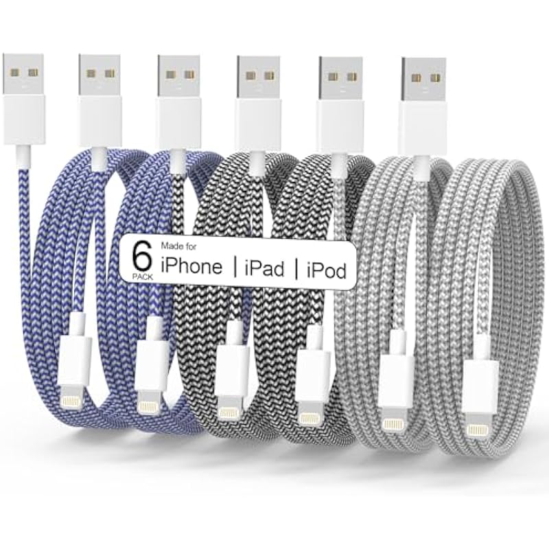 SISXSO Apple MFi Certified iPhone Charger 6Pack Review