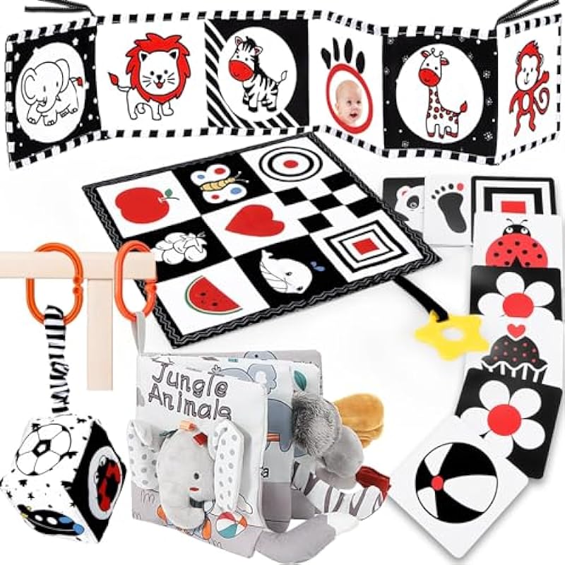 Detailed Review of DRAMATION 5 Pcs Black and White High Contrast Baby Toys