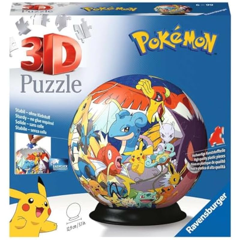 Ravensburger Pokemon 3D Jigsaw Puzzle Ball Review: A Must-Have for Fans