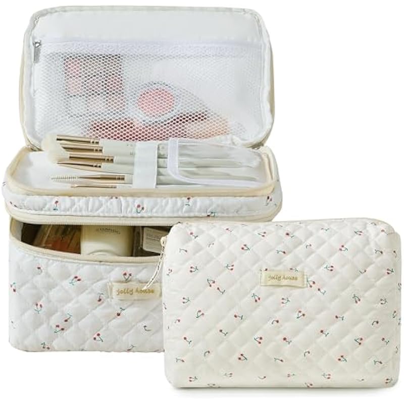 HBselect 2Pcs Double Layer Travel Makeup Bag Review | A Perfect Blend of Style and Functionality