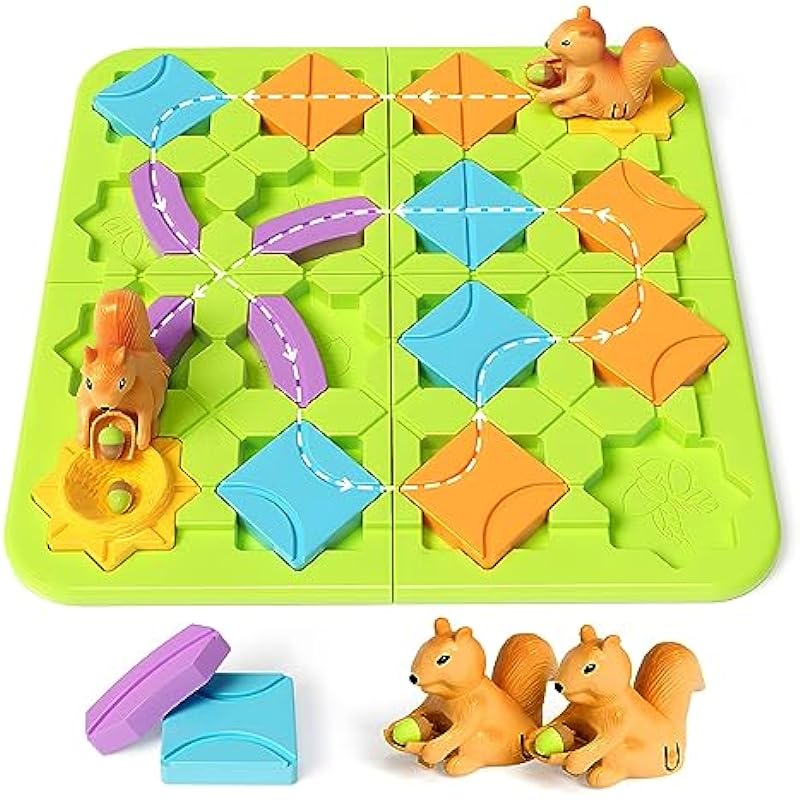 STEM Board Games Kids Toys Review - Build-A-Track Brain Teaser Puzzles