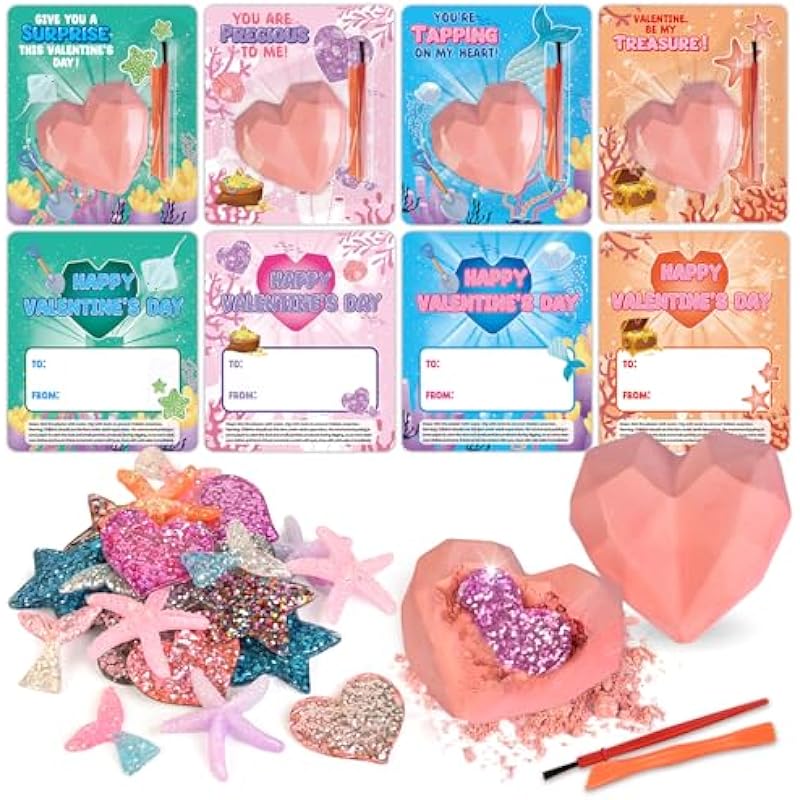 Shemira Valentine's Day Cards with Plaster Digging Kits Review