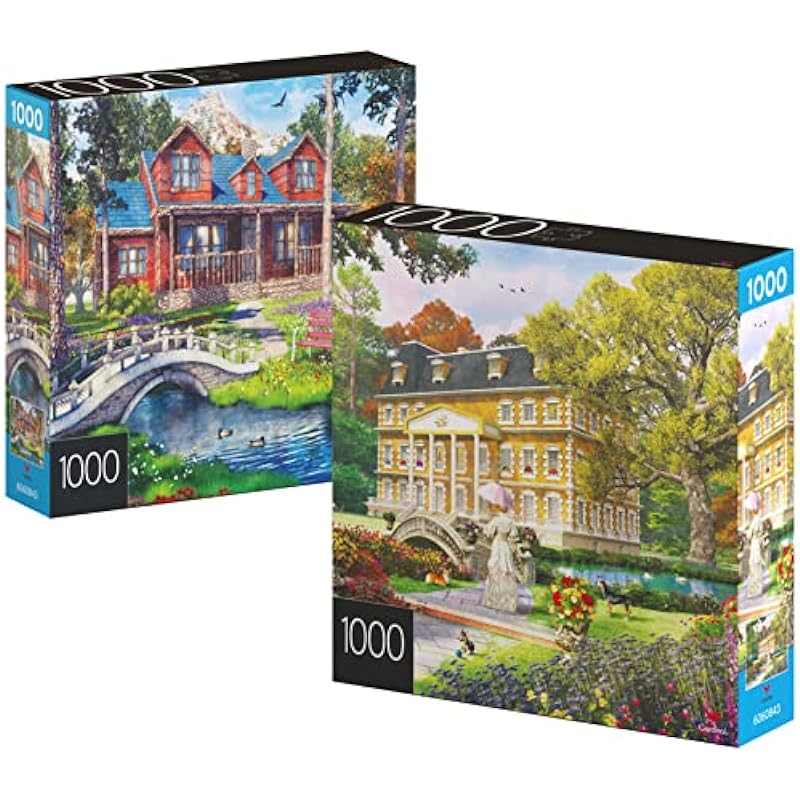 In-Depth Review: 2-Pack 1000-Piece Jigsaw Puzzles - A Puzzle Enthusiast's Dream