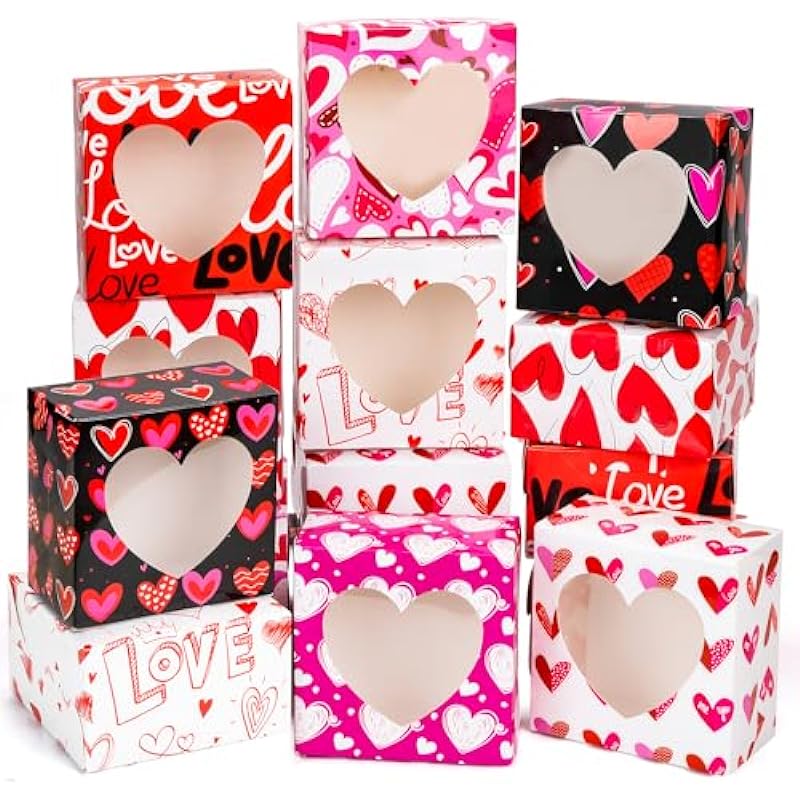 Review: Valentines Treat Boxes with Heart Window - Perfect for Gifting!