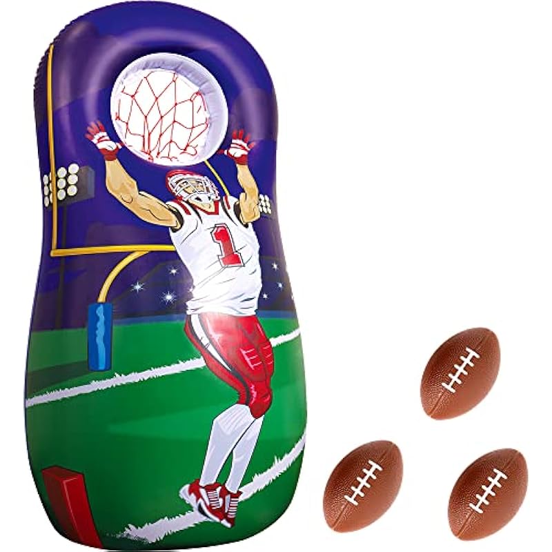 JOiFULi Inflatable Quarterback Football Target Toss Party Game Review