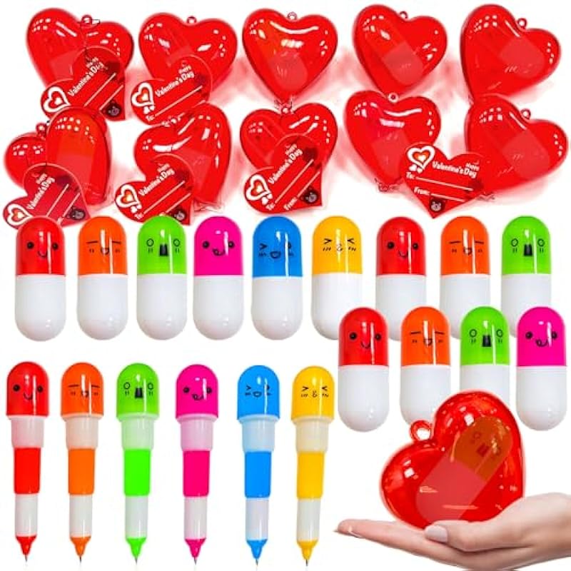 AMENON 28 Pack Valentines Day Cards with Retractable Pens: A Heartfelt Review