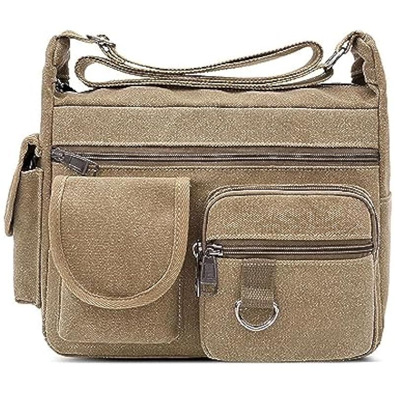 HZFEIYUN Vintage Canvas Satchel Messenger Bag Review