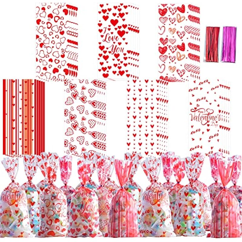 Unwrapping Love: WOONOO 200PCS Valentine's Gift Bags Review