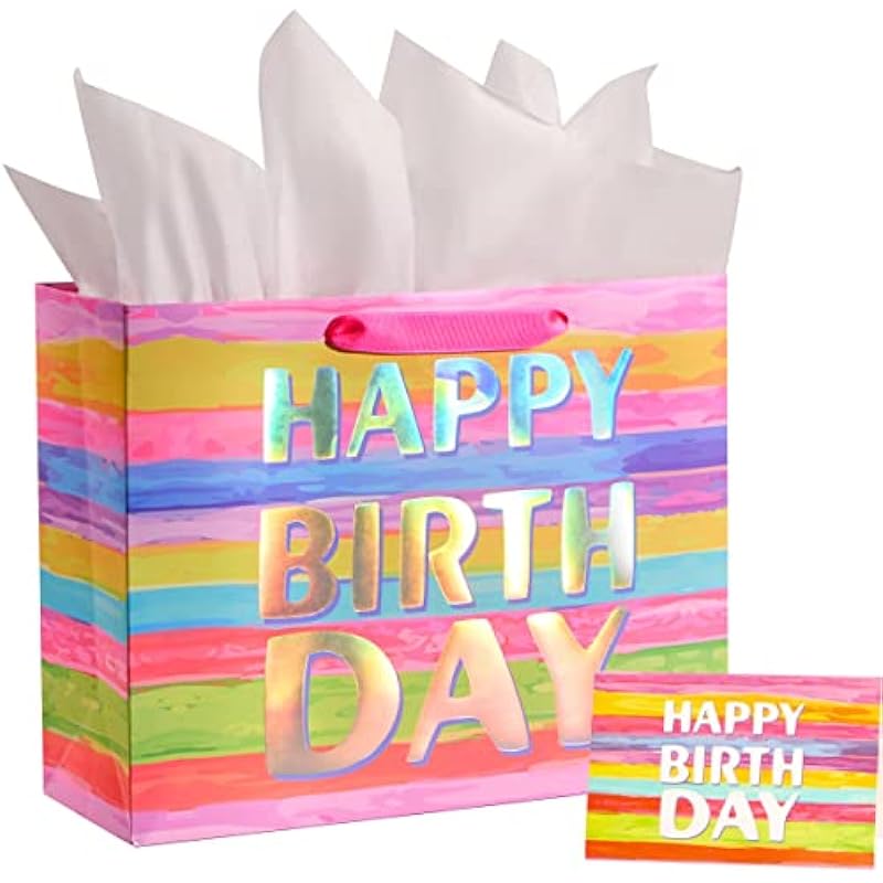 SUNCOLOR 13" Large Gift Bag Review: Perfect for Every Birthday Celebration