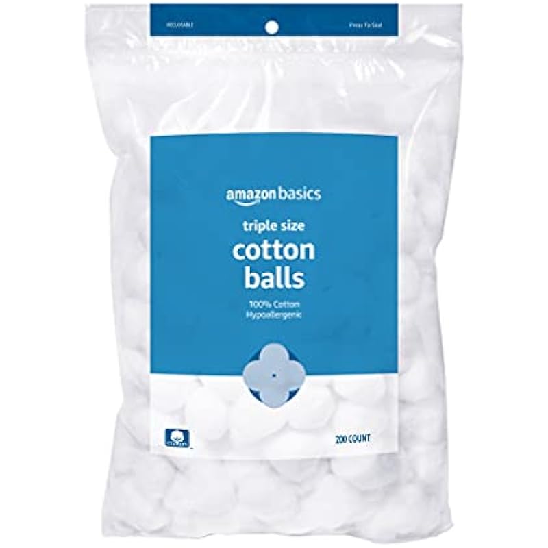 Amazon Basics Cotton Balls, 200 Count - A Must-Have Staple