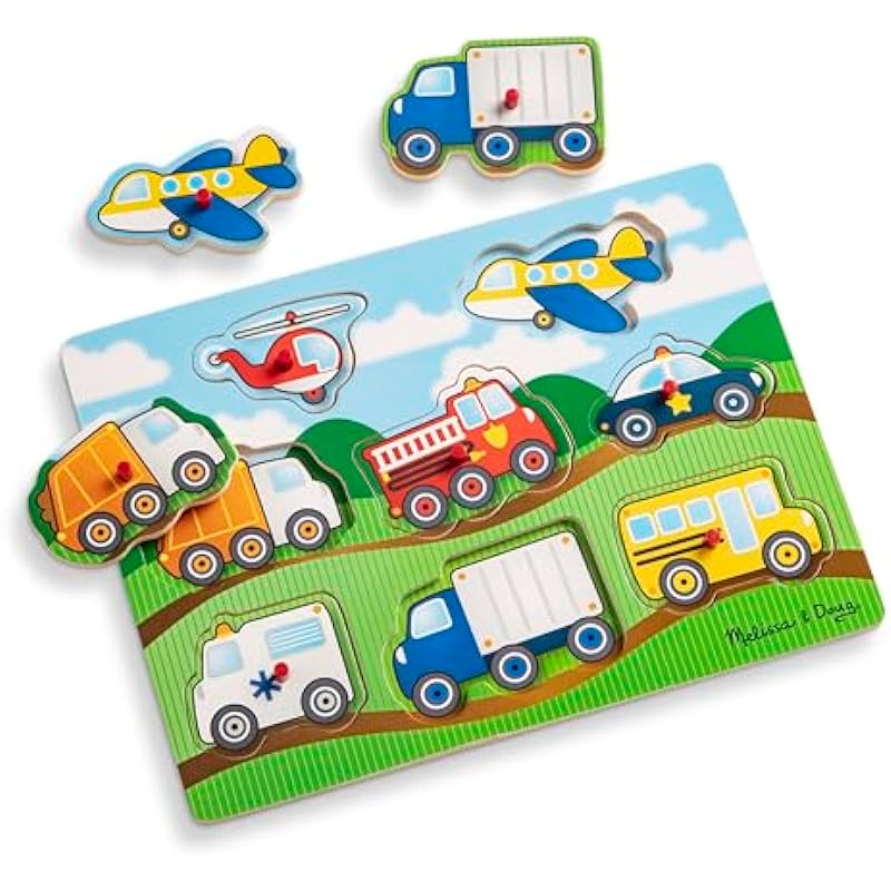 Melissa & Doug Vehicles Wooden Peg Puzzle Review: A Must-Have for Toddlers