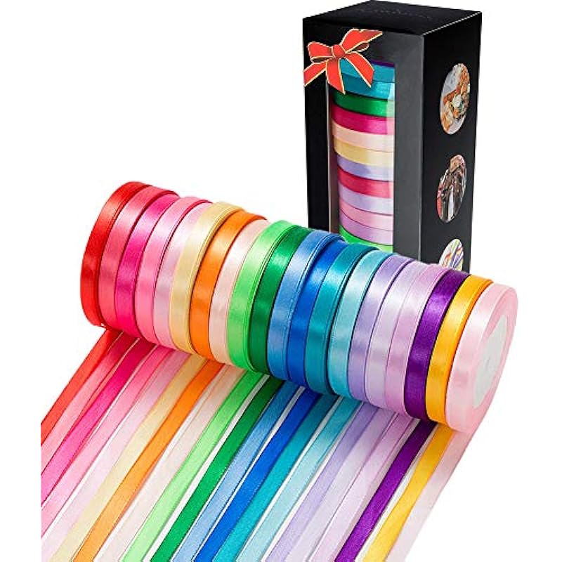 In-Depth Review: 500 Yard Fabric Ribbon Satin Ribbon Rolls by LIUYAXI
