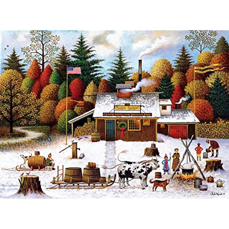 Buffalo Games Charles Wysocki Vermont Maple Tree Tappers Puzzle Review