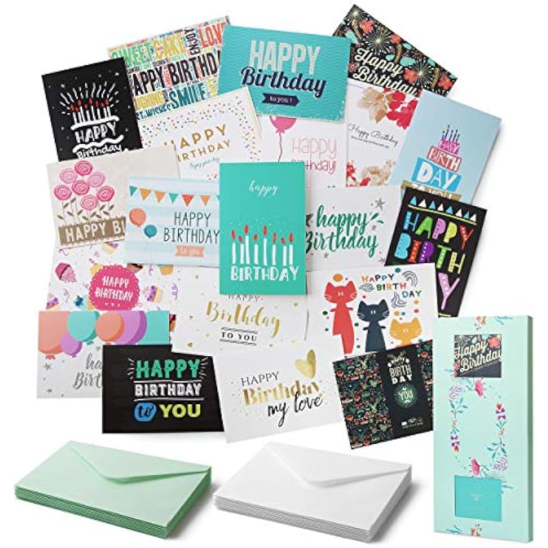 Mr. Pen - 20 Pack Assorted Blank Inside Birthday Cards Review: Adding a Personal Touch to Birthday Wishes