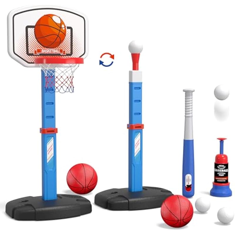 HYES 2 in 1 Kids Basketball Hoop and T Ball Set Review: A Perfect Sport Toy for Toddlers