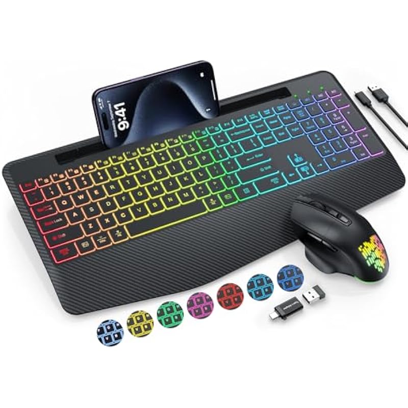 Transform Your Workspace with Trueque's Wireless Keyboard and Mouse Combo