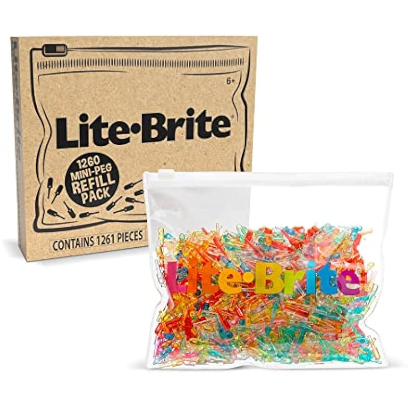 Lite Brite High Definition Grid 1,260 Mini Peg Refill Set Review