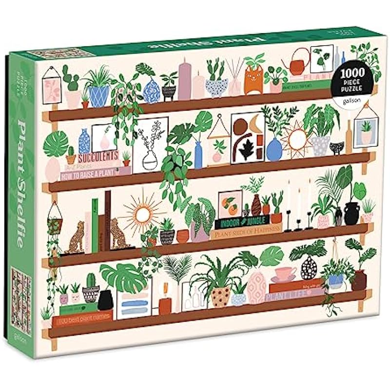 Galison Plant Shelfie 1000 Piece Puzzle Review: A Botanical Delight