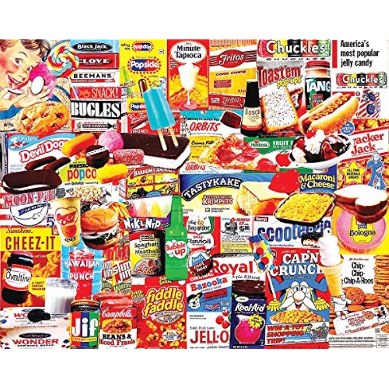 White Mountain Puzzles Things I Ate As A Kid Collage Puzzle Review