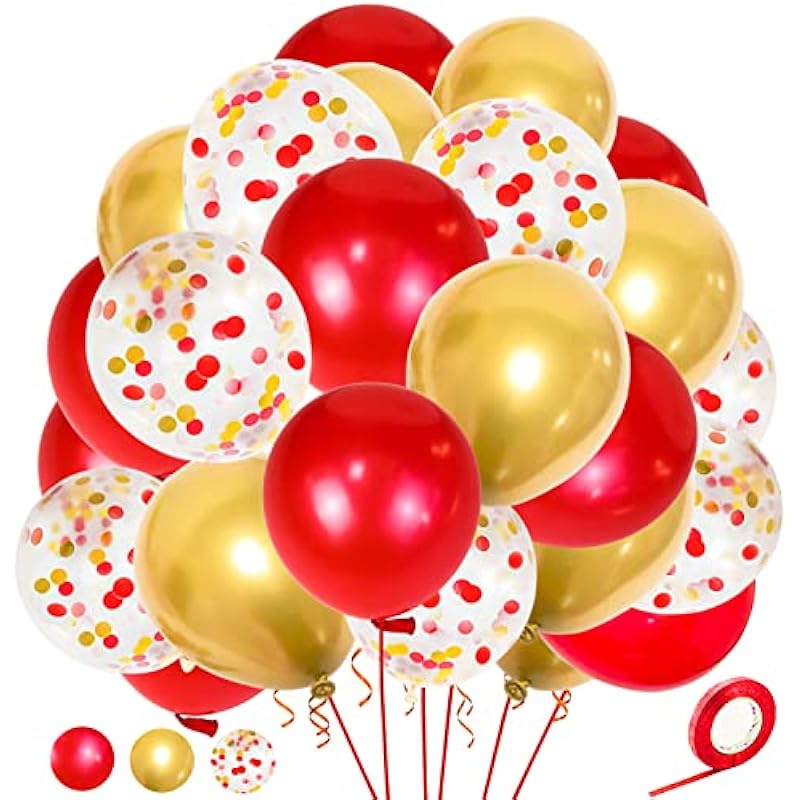 Red Gold Balloons 50 Pack Review: Elevate Your Party Decor