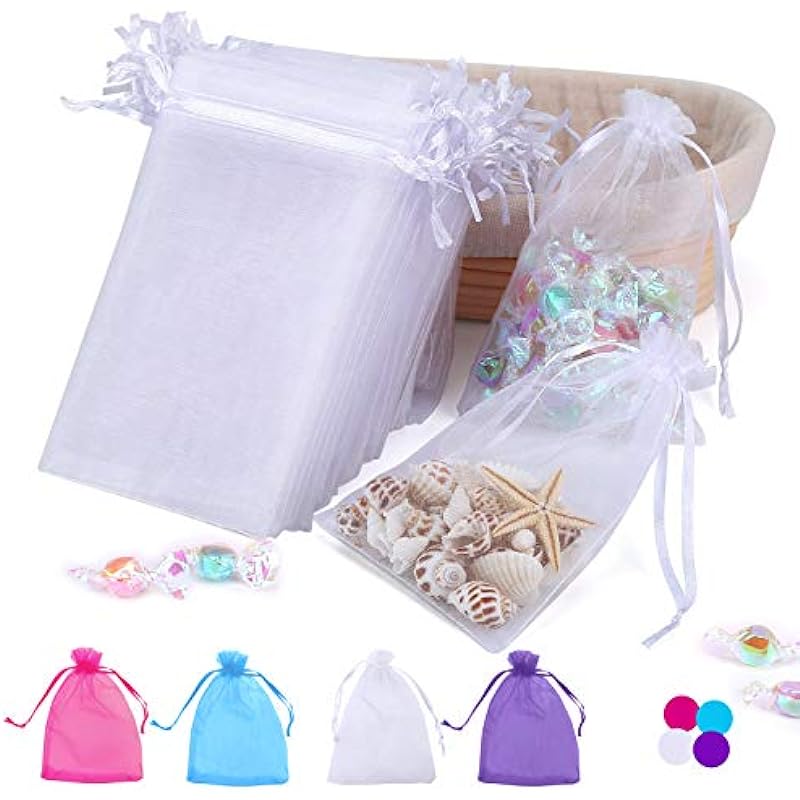 Angooni 100PCS 4x6 Inch Organza Gift Bags: Elevate Your Gift-Giving