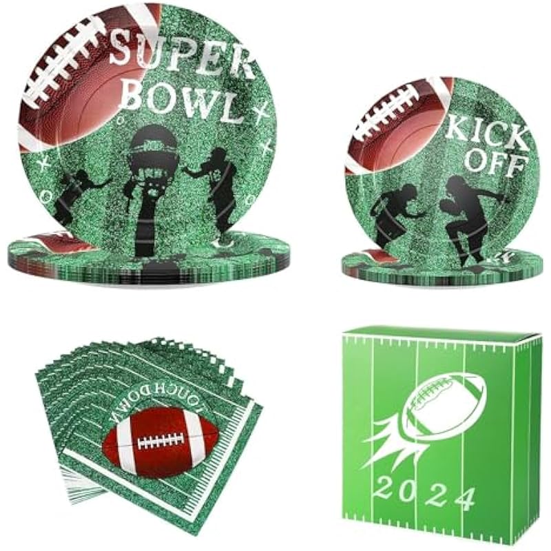 LIMYIOM Football Party Decorations & Tableware Set Review