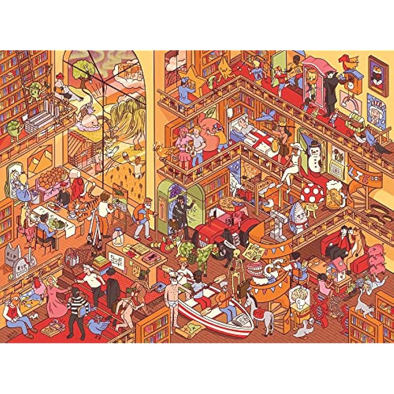 Mayhem in The Library: A Literary Jigsaw Puzzle Adventure