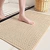 Color&Geometry Beige Chenille Bathroom Rug Review: Style & Functionality