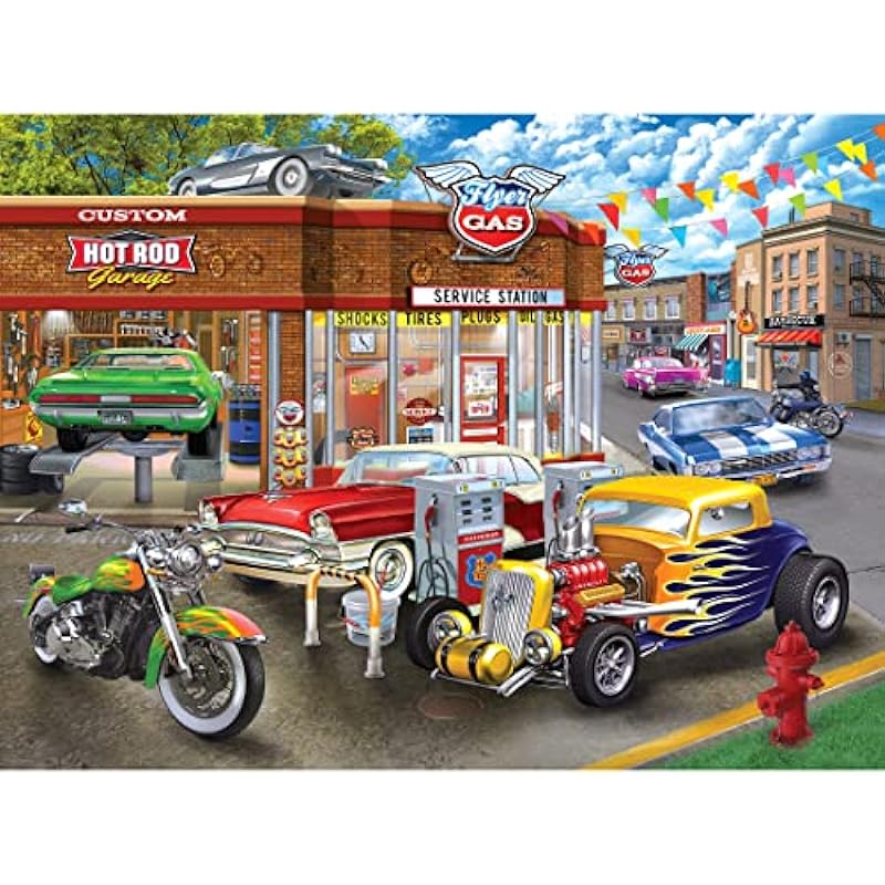 Cra-Z-Art - RoseArt - Hot Rod Garage 1000 Piece Puzzle Review