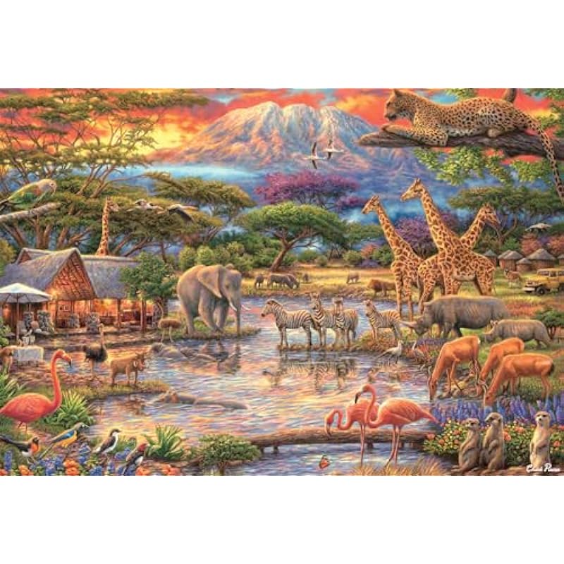 Buffalo Games - Chuck Pinson - Wild Africa 2000 Piece Jigsaw Puzzle Review