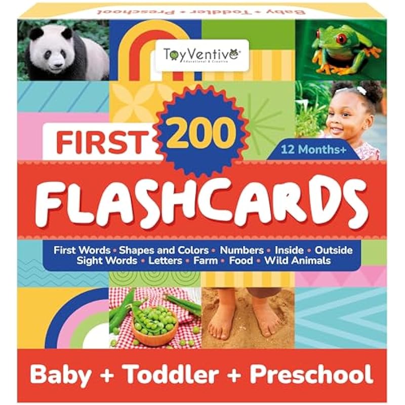 TOYVENTIVE First 200 Thick Toddler Flash Cards Review: A Must-Have for Early Learners