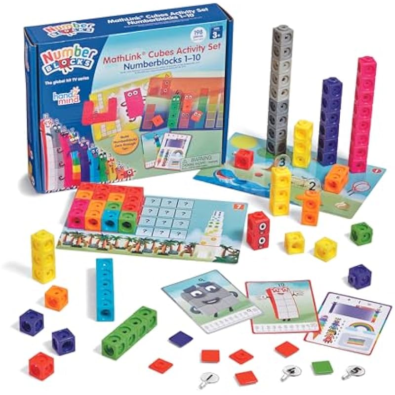 hand2mind MathLink Cubes Numberblocks 1-10 Activity Set Review: Making Math Fun for Toddlers