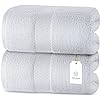 White Classic Luxury Bath Sheets Towels - The Ultimate in Comfort and Absorbency