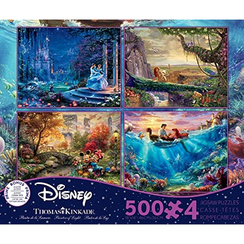 Ceaco Disney Dreams Collection 4-in-1 Jigsaw Puzzle Review