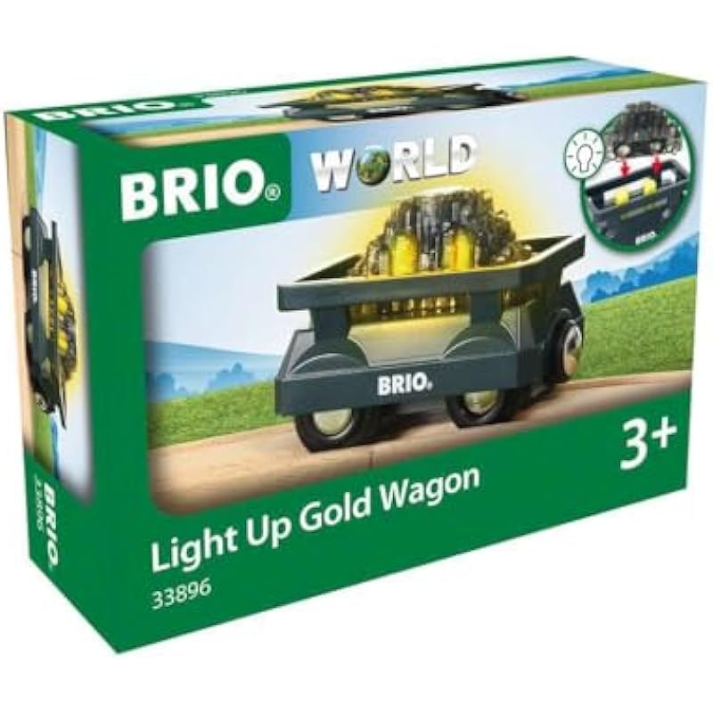 Brio World - 33896 Light Up Gold Wagon Review: A Spark of Imagination